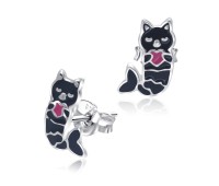 Cute Mermaid Cat Kids Stud Earring STS-5657